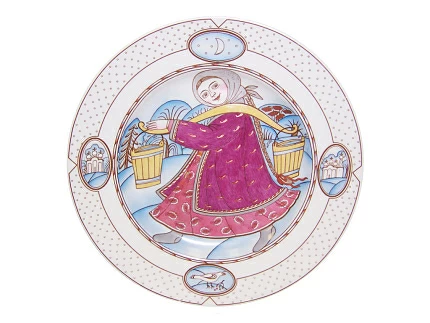 Подарочный набор форма Плоская 240 рисунок За водой. Зима арт. 81.18888.00.1 Подарочный набор форма Плоская 240 рисунок За водой. Зима арт. 81.18888.00.1