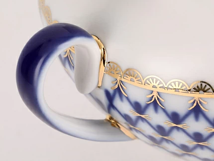 Сахарница Весенняя Кобальтовая сетка арт. 80.75344.00.1 Сахарница Весенняя Кобальтовая сетка арт. 80.75344.00.1