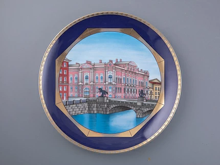 Тарелка декоративная 275 мм в подарочной упаковке, форма Эллипс рисунок Любимый город Дворец Белосельских-Белозерских, арт. 81.31717.00.1 Тарелка декоративная 275 мм в подарочной упаковке, форма Эллипс рисунок Любимый город Дворец Белосельских-Белозерских, арт. 81.31717.00.1