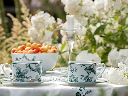 Чашка с блюдцем форма Соло Рисунок Monplaisir Green, арт. 81.32898.00.1 Чашка с блюдцем форма Соло Рисунок Monplaisir Green, арт. 81.32898.00.1