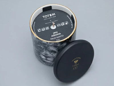 Свеча ароматическая в подарочной упаковке, рисунок Тотем. Лев аромат Пало Санто арт. 81.31595.00.1