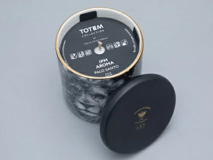 Свеча ароматическая в подарочной упаковке, рисунок Тотем. Лев аромат Пало Санто арт. 81.31595.00.1, 