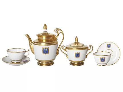 Сервиз чайный Александрия Коттеджный, 6 персон 15 предметов, арт. 81.14862.01.1