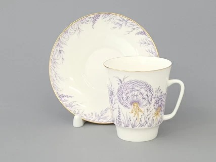 Чашка с блюдцем кофейная 165 мл.,  форма Майская,  рисунок Одуванчики арт. 81.10783.00.1, 