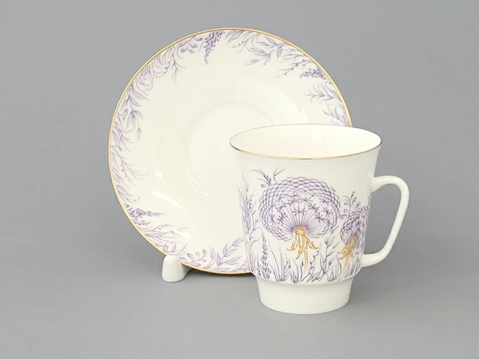 Чашка с блюдцем кофейная 165 мл.,  форма Майская,  рисунок Одуванчики арт. 81.10783.00.1, 