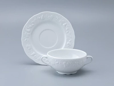 Чашка с блюдцем для бульона, форма California, арт 96.11248.00.1 Чашка с блюдцем для бульона, форма California, арт 96.11248.00.1