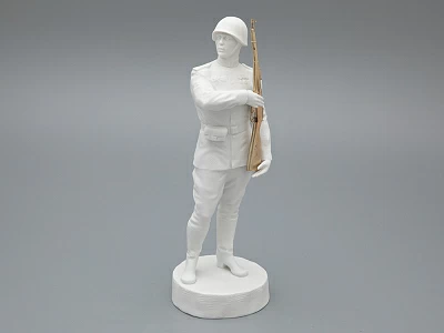 Скульптура Солдат Победы 1945, в подарочной упаковке, Белый бисквит, арт 81.33936.00.1 Скульптура Солдат Победы 1945, в подарочной упаковке, Белый бисквит, арт 81.33936.00.1