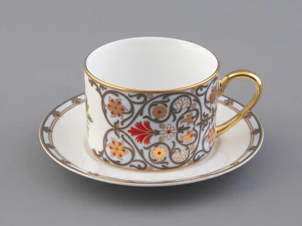 Чашка с блюдцем 250 мл в подарочной упаковке форма Соло, рисунок, Мак восточный, арт.81.32655.00.1,  Чашка с блюдцем 250 мл в подарочной упаковке форма Соло, рисунок, Мак восточный, арт.81.32655.00.1,