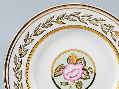 Сервиз чайный форма Гербовая рисунок Нефритовый фон, 6 персон 20 предметов, арт. 81.20900.00.1