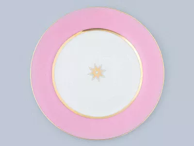 Тарелка плоская 200 мм форма Стандартная 2 рисунок Астра 1 арт 80.46798.00.1