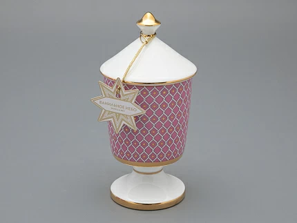 Подарочный набор Свеча ароматическая Идиллия Астра 2 аромат Ванильное небо, арт 81.33303.00.1