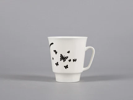 Чашка с блюдцем кофейная 165 мл форма Майская рисунок Мотыльки арт. 81.30661.00.1 Чашка с блюдцем кофейная 165 мл форма Майская рисунок Мотыльки арт. 81.30661.00.1