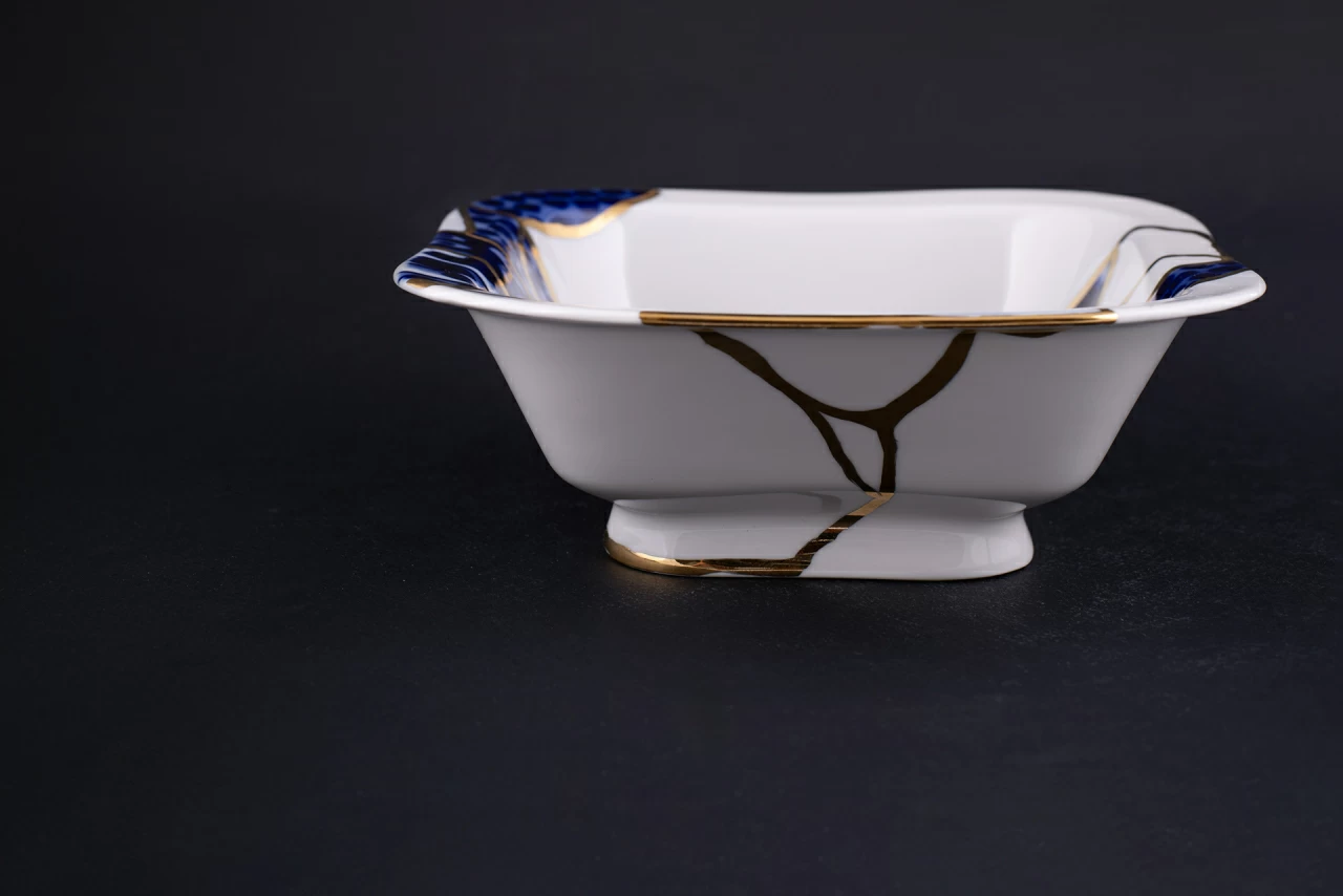 Салатник 700 мл рисунок Байкал, на форме Молодежная арт 60.14037.00.1, 