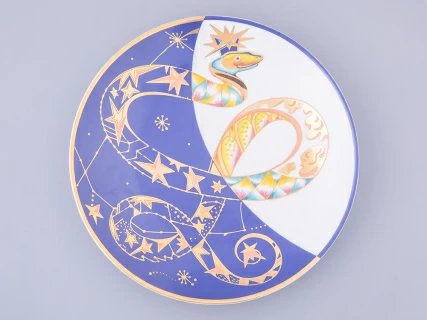 Тарелка декоративная 195 мм в Подарочной упаковке, форма Эллипс, рисунок Фортуна, арт. 81.32676.00.1,  Тарелка декоративная 195 мм в Подарочной упаковке, форма Эллипс, рисунок Фортуна, арт. 81.32676.00.1,