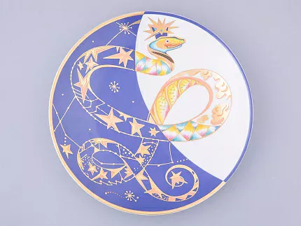 Тарелка декоративная 195 мм в Подарочной упаковке, форма Эллипс, рисунок Фортуна, арт. 81.32676.00.1