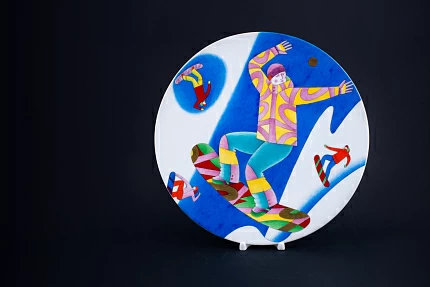 Декоративная тарелка Сноубординг на форме Extra Vatel, арт 60.07235.00.5