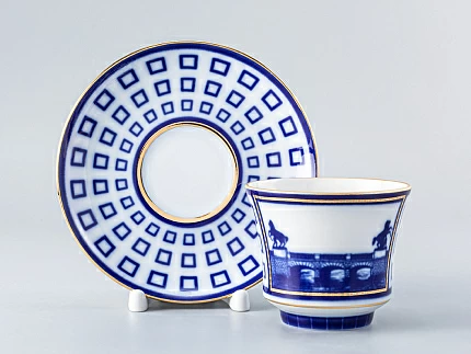 Чашка с блюдцем чайная 220 мл форма Банкетная рисунок Аничков мост арт. 81.16035.00.1