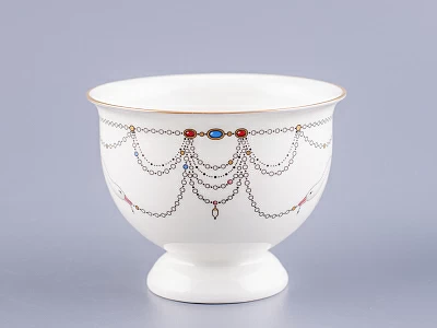 Чашка с блюдцем чайная форма Айседора рисунок Волшебное лебединое озеро - 2 арт. 81.26472.00.1