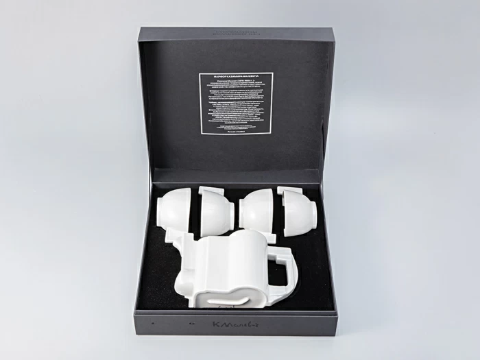 Пятипредметный чайный комплект Малевича Белый арт. 81.15759.00.1,  Пятипредметный чайный комплект Малевича Белый арт. 81.15759.00.1,