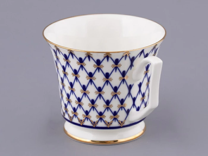 Чашка с блюдцем чайная форма Юлия рисунок Кобальтовая сетка арт. 81.26235.00.1, 