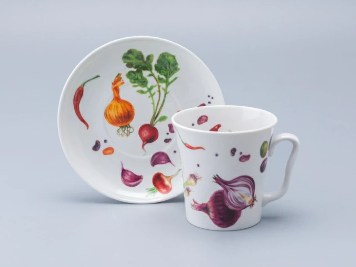 Бокал с блюдцем форма Ленинградский рисунок Мамина дача, арт. 81.34398.00.1, 