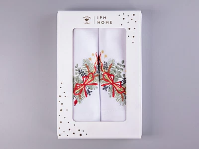 Подарочный набор салфеток 45х45 с вышивкой Календа (2 шт) арт. 41.00303.01