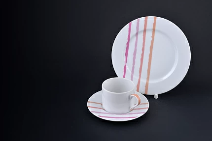 Чашка чайная Апрель, на форме Оптима, арт 60.13078.00.1