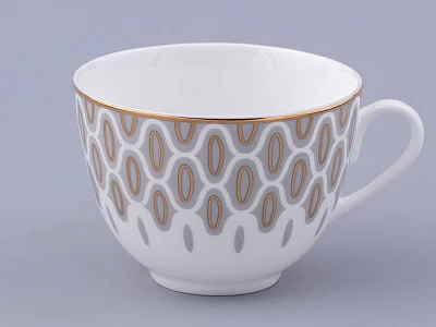 Сервиз чайный на 6 персон 14 предметов форма Весенняя 2 рисунок Саламандра Грей, арт. 81.31630.00.1