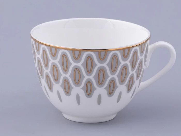 Сервиз чайный на 6 персон 14 предметов форма Весенняя 2 рисунок Саламандра Грей, арт. 81.31630.00.1, 