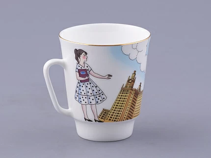 Чашка с блюдцем форма Майская рисунок Университет, арт. 81.32624.00.1 Чашка с блюдцем форма Майская рисунок Университет, арт. 81.32624.00.1