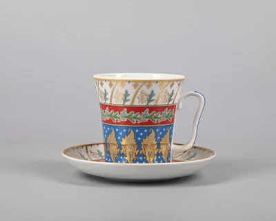 Бокал с блюдцем Ленинградский Новогодняя ночь 360 мл арт. 81.30699.00.1, 