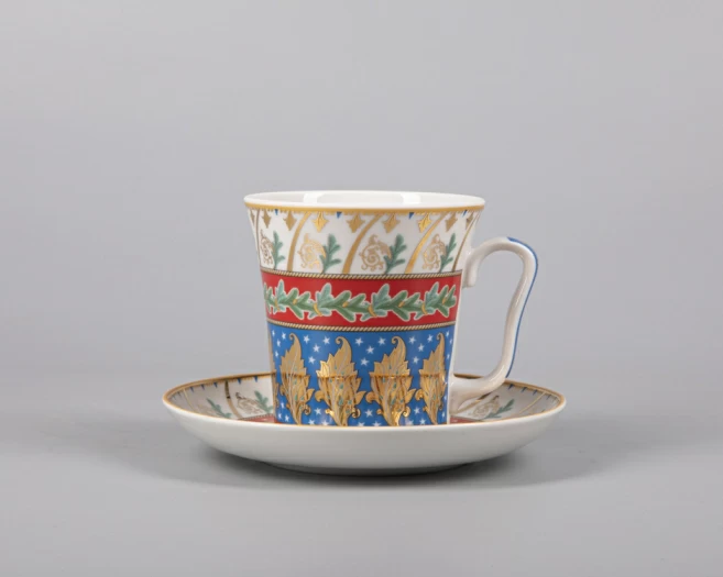 Бокал с блюдцем Ленинградский Новогодняя ночь 360 мл арт. 81.30699.00.1, 