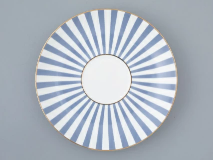 Чашка с блюдцем чайная форма Ландыш рисунок Да и нет Серый, арт. 81.32281.00.1, 