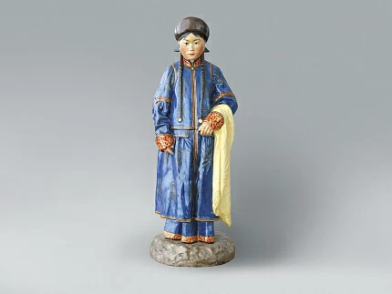 Скульптура Народности России Бурятская женщина арт. 82.69844.00.1