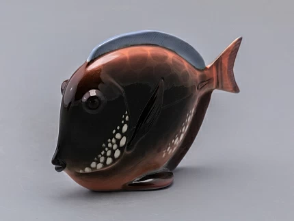 Скульптура форма Рыба-диск среднего размера рисунок Розовый, арт. 82.50097.00.1