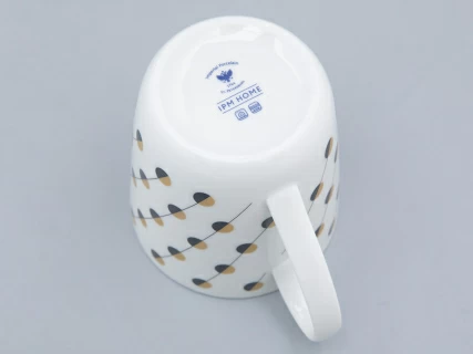 Чашка с блюдцем чайная форма Колокол рисунок Балтийский берег 2, арт. 81.31863.00.1, 