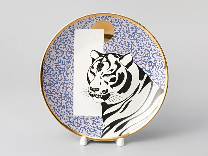 Тарелка декоративная.195 форма Эллипс рисунок Тигр. В ожидании сказки, арт.  80.38160.00.1 - купить по цене 2 430 ₽ | «ИФЗ»