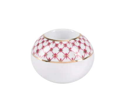 Подарочный набор форма Подсвечник круглый рисунок Сетка Блюз арт. 81.28010.00.1, 