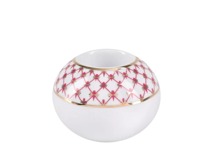 Подарочный набор форма Подсвечник круглый рисунок Сетка Блюз арт. 81.28010.00.1, 