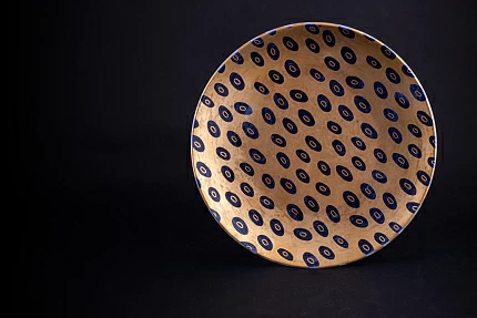 Декоративная тарелка 195 мм, форма Эллипс, рисунок Следы, арт 60.16359.00.1