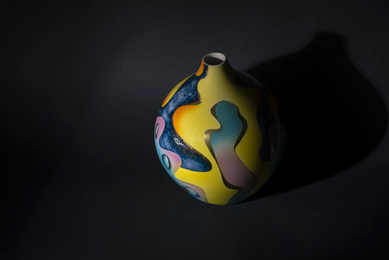 Ваза Наргиза на форме Круглая арт 60.13476.00.1,  Ваза Наргиза на форме Круглая арт 60.13476.00.1,