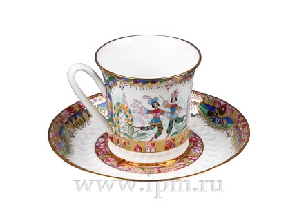 Чашка с блюдцем кофейная 68 мл форма Вертикаль рисунок Русский балет арт. 81.15736.00.1