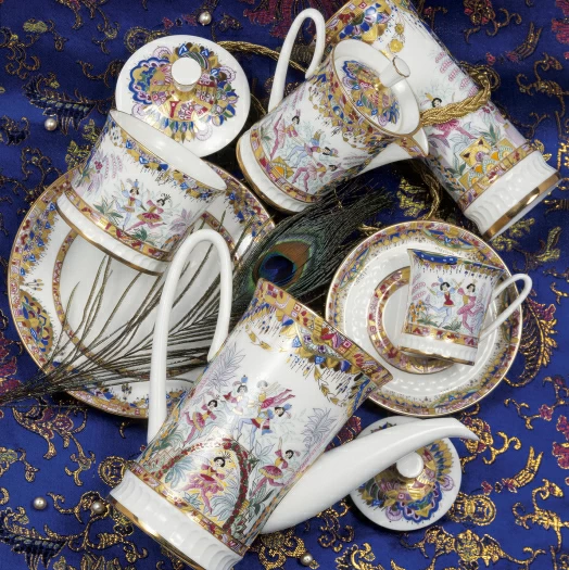 Сервиз кофейный Вертикаль Русский балет, 6 персон 22 предмета, арт. 81.14263.00.1, 