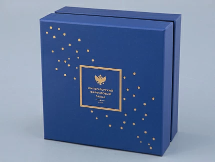 Подарочный набор шкатулка форма Идиллия рисунок Индиго арт. 81.32124.00.1 Подарочный набор шкатулка форма Идиллия рисунок Индиго арт. 81.32124.00.1
