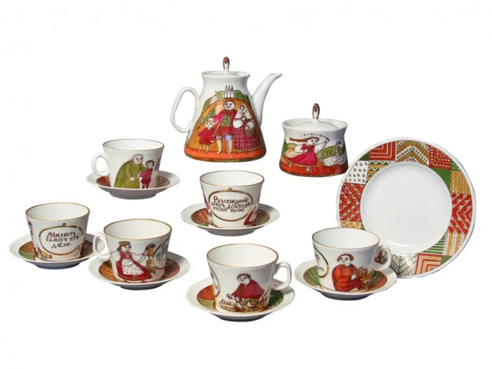 Сервиз чайный форма Молодежная рисунок Милый, 6 персон 20 предметов арт. 81.16629.00.1, 