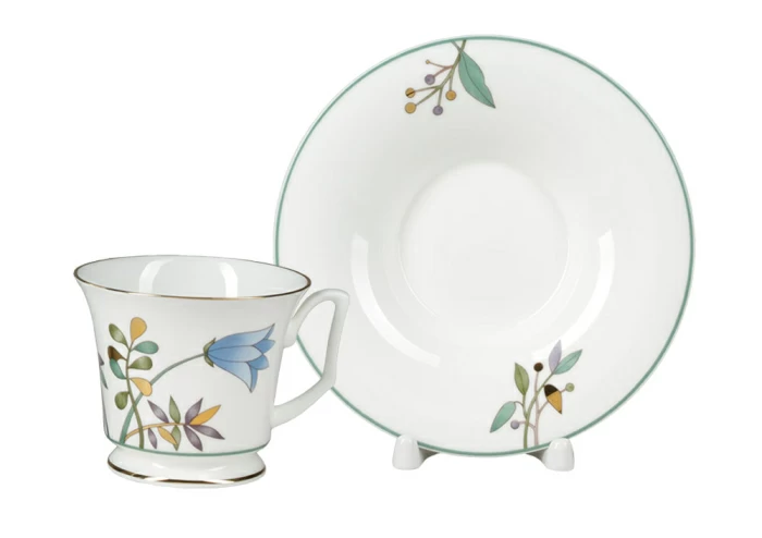 Чашка с блюдцем чайная 210 мл форма Юлия рисунок Июньская палитра арт. 81.26514.00.1, 