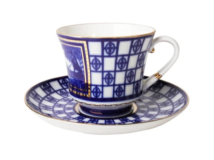 Чашка с блюдцем чайная 220 мл форма Банкетная рисунок Львиный мостик арт. 81.16030.00.1, 