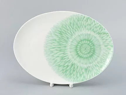 Блюдо овальное 290х210 мм форма Восточная рисунок Aloha Lagoon, арт. 80.40052.00.1