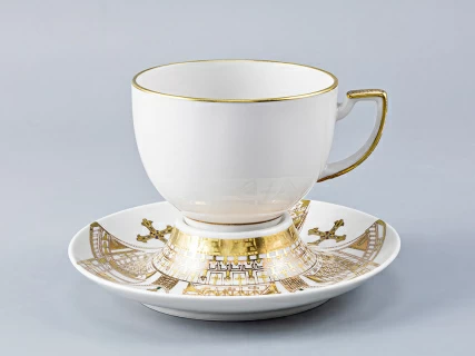 Чашка с блюдцем чайная форма Анданте рисунок К венцу арт. 81.14638.00.1, 