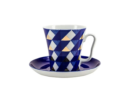 Бокал с блюдцем форма Ленинградский рисунок Юката, арт. 81.27208.00.1 Бокал с блюдцем форма Ленинградский рисунок Юката, арт. 81.27208.00.1